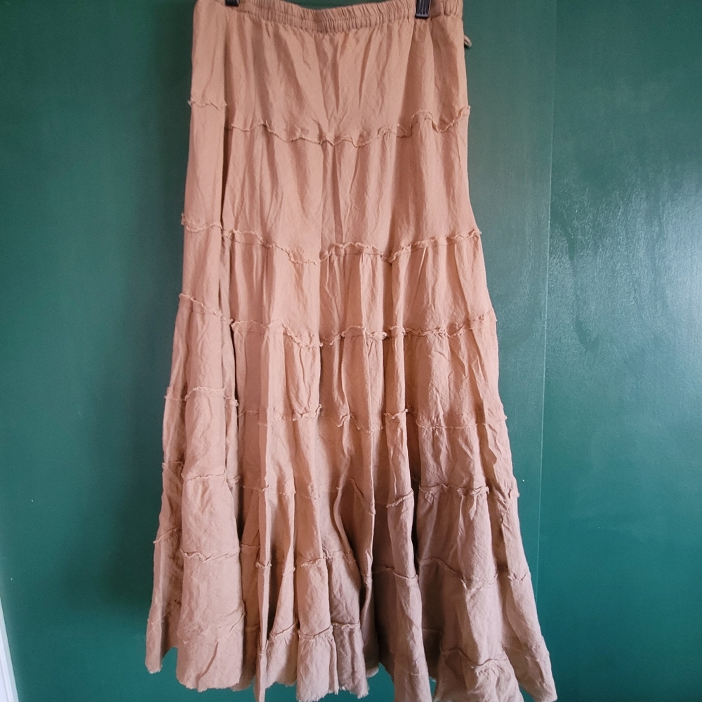 Saint Tropez West Beach Skirt Boho Sz Med